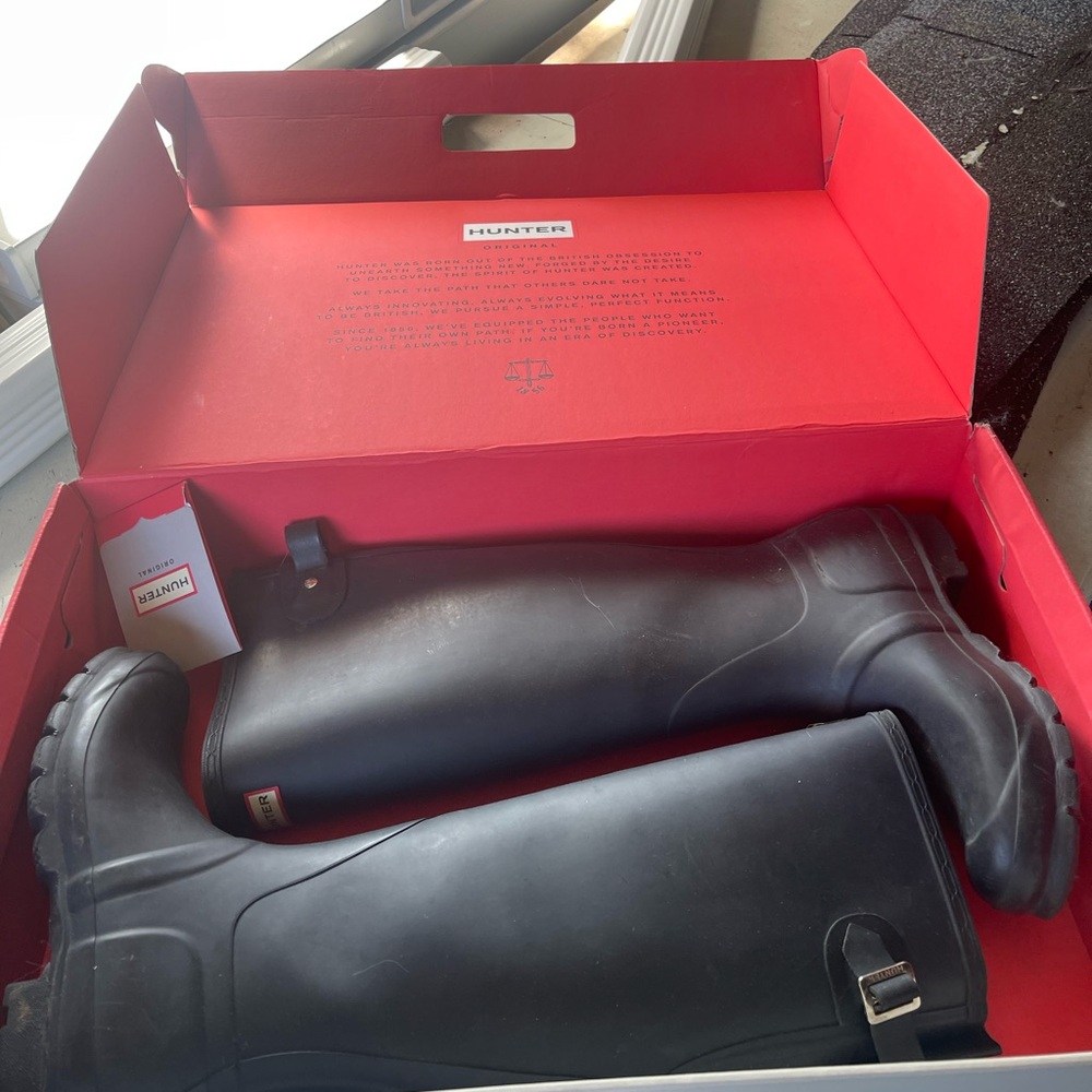Hunter Original Tall Back Adjustable Rain Boots – Women’s 8